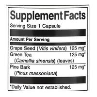 Swanson Grape Seed Green Tea and Pine Bark Complex 60 Capsules

