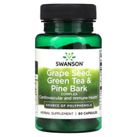 Swanson Grape Seed Green Tea and Pine Bark Complex 60 Capsules (Featured Image)
