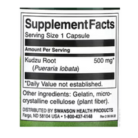 Swanson Kudzu Root Full Spectrum 500 mg 60 Capsules

