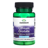 Swanson Lithium Orotate 5 mg 60 Veggie Capsules (Featured Image)
