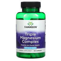 Swanson Triple Magnesium Complex 400 mg 100 Capsules (Featured Image)
