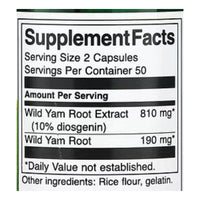 Swanson Wild Yam Root 100 Capsules
