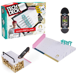 Tech Deck Shane O’Neill Olympic Games Paris 2024 Ramp Playset with exclusive fingerboard ages 6 plus