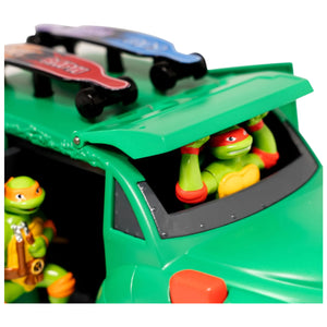 Teenage Mutant Ninja Turtles Party Cruiser vehicle toy with lights sounds rocket launcher ages 3 plus