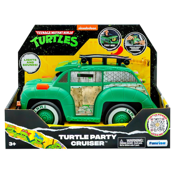 Teenage Mutant Ninja Turtles Party Cruiser vehicle toy with lights sounds rocket launcher ages 3 plus