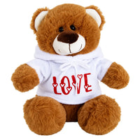 Elka BEAR HOODIE WHITE - LOVE 25CM (Featured Image)
