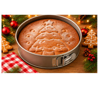 Christmas Tree Springform Cake Tin 26cm – Non-Stick Round Baking Removable Base – Cucina – 1 Piece
