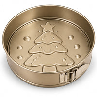 Christmas Tree Springform Cake Tin 26cm – Non-Stick Round Baking Removable Base – Cucina – 1 Piece
