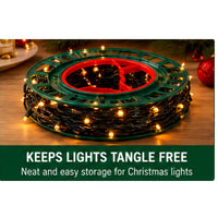 Christmas Lights Storage Reel 14cm – Reusable Xmas Light Cable Organiser 1pc
