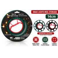 Christmas Lights Storage Reel 14cm – Reusable Xmas Light Cable Organiser 1pc
