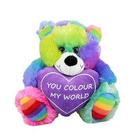 Rainbow Bear You Colour My World Teddy Bear (Featured Image)
