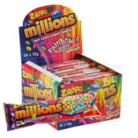 Zappo Millions Rainbow Flavour 75g x 24
