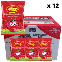Allens Ripe Raspberries 190g - 12 Pack
