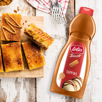 Caramelised biscuit flavoured sauce for ice cream and milkshakes
