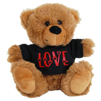 Brown Jelly Bear With Love Black T-Shirt 23cm (Featured Image)
