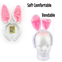 Bunny Ears Pink White - 2 Pack
