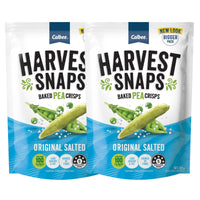 Calbee Harvest Snaps Baked Pea Crisps Original Salted Flavour 120g x 2 Packs