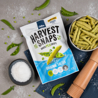 Calbee Harvest Snaps Baked Pea Crisps Original Salted Flavour 120g x 2 Packs
