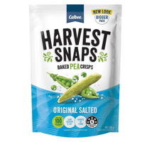 Calbee Harvest Snaps Baked Pea Crisps Original Salted Flavour 120g x 2 Packs
