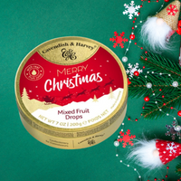 Cavendish and Harvey Merry Christmas Mixed Fruit Drops 200g x 2 Tins