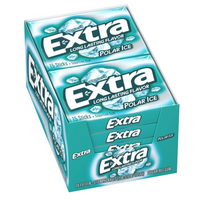 Wrigleys Extra Polar Ice Chewing Gum 15 Pieces x 10 Packs Sugar Free (USA)