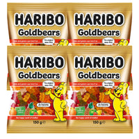 Haribo Goldbears 150g x 4 Pack Gummy Bears (Featured Image)
