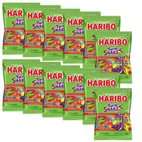 Haribo Twin Snakes 140g x 12 Pack Sweet & Sour Gummy Lollies (Featured Image)

