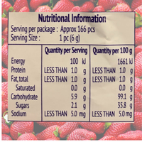 Heartbeat Strawberry Jumbo Love Candy 6g - 50 Piece Pack
