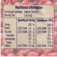 Heart Beat Jumbo Love Candy Strawberry Flavour 6g - 166 Piece Pack (1kg)
