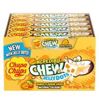 Chupa Chups Incredible Chew Jelly Dots Mango Flavour 45g x 20 Packs (Featured Image)
