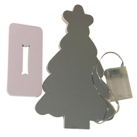 Battery operated LED tree for holiday décor indoor use
