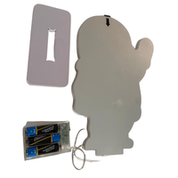 Indoor Santa LED display with built-in timer and bright colours
