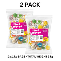 Lolliland Mixed Flat Pops 1kg x 2 Pack – 2kg Gluten Free Assorted Lollipops (Featured Image)
