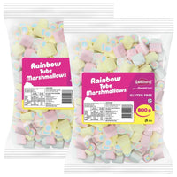 Lolliland Rainbow Tube Marshmallows 800g x 2 Pack – 1.6kg Bulk Lollies
