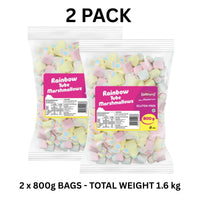 Lolliland Rainbow Tube Marshmallows 800g x 2 Pack – 1.6kg Bulk Lollies (Featured Image)
