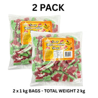 Lolliland Watermelon Slices 1kg x 2 Pack – 2kg Gluten Free Gummy Lollies (Featured Image)
