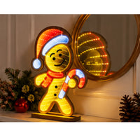 Gingerbread Man Infinity Mirror Christmas Light 41cm – 174 LED (AMZ - FBA)
