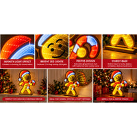 Gingerbread Man Infinity Mirror Christmas Light 41cm – 174 LED (AMZ - FBA)
