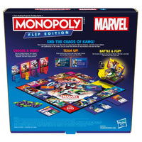 Monopoly Flip Edition Marvel Board Game family fun for kids teens and adults
