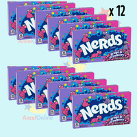 Nerds Grape And Strawberry Candy Theatre Box 141g x 12 Pack American Candy
