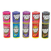 Push Pop Candy 15g - 6 Piece Pack Assorted Flavours
