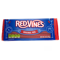 Red Vines Original Red Twists 142g pack – soft chewy fat-free licorice candy
