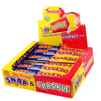 Snap and Crackle Chewy Candy Bars 18g – Bulk 60 Pack Individually Wrapped Sweets for Parties and Events
