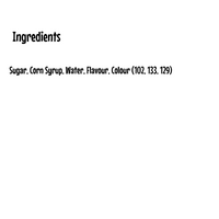 List of ingredients on a white background