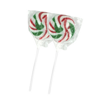 Candy Showcase Swirly Pops Gluten Free x 24 Red White Green