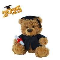 Elka Bear Tilly Graduation Teddy 24cm – plush soft toy with cap, gown & scroll keepsake gift
