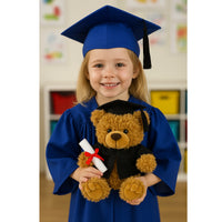 Elka Bear Tilly Graduation Teddy 24cm – plush soft toy with cap, gown & scroll keepsake gift
