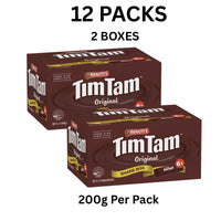Arnott's Tim Tam Original Chocolate Biscuits 200g x 12 Packs Bulk Pack (Featured Image)
