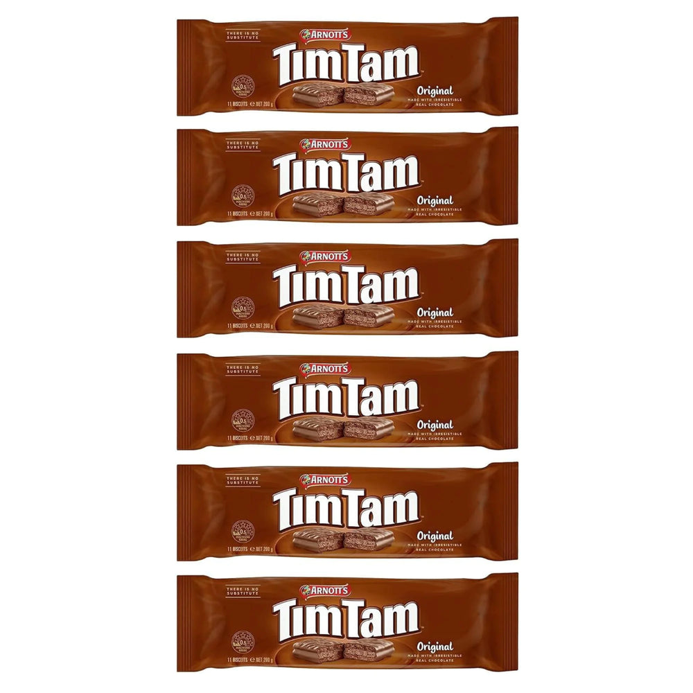 Tim Tam Original Chocolate Biscuits – Arnott’s 6 x 200g packs
