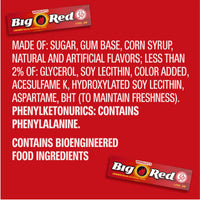 Wrigley’s Big Red Chewing Gum – 5 Pieces x 40 Sticks (200 Pieces)
